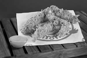 Crispy Chicken Tenders with Cheese Jalapeno Dip
