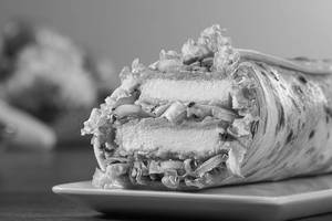 Jalapeno Cheese Paneer Burger Wrap