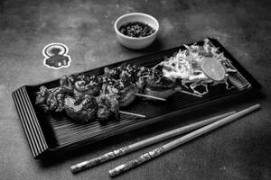 Bacon Wrapped Chicken Yakitori