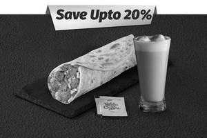 DIY Paneer Signature Wrap and Coffee Breakfast Meal