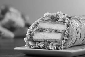 Spicy Paneer Burger Wrap
