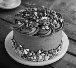 Eggless Dark Chocolate Cake (500 Gms)