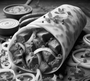 Double Mutton Double Egg Roll