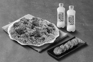 Lucknowi Chicken Tikka Dum Biryani With Kebab & Beverage Combo