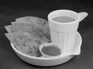 Aloo Paratha And Chai (1 Paratha) (chai Serves 2 -3)