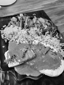 Sauteed Grill Paneer With Brown Rice