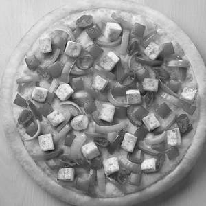 Tandoori paneer pizza
