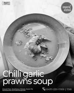 Chilli Garlic Prawns Soup