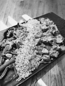 Sauteed Grill Chicken With Brown Rice