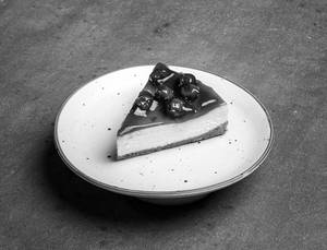 Dark Cherry Cheesecake Slice