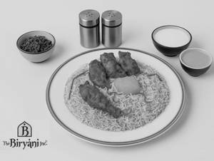 Tandoori Chicken Wings Biryani (4 Pcs)
