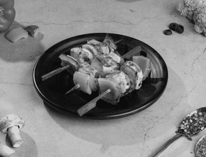 Paneer Tikka Skewer.