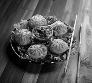 Nepali veg momos fry [6 pieces]