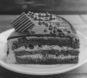 Dark truffle pastry