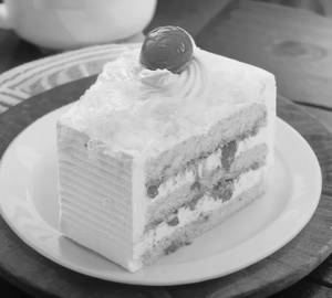 White forest pastry