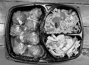 Veg Dumplings In Mexican Curry And Mexican Rice And Fresh Salad
