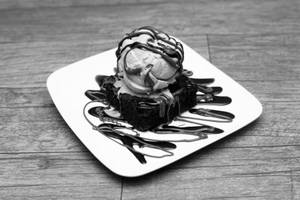Browine With Ice Cream
