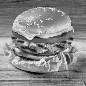 Barbeque grilled chicken burger