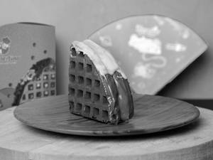 Classic Black & White Waffles