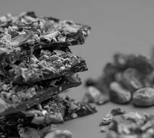 Chocolate Slabs With Pistachio Berries And Rose
