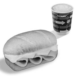 Chicken N' Cheese Sandwich (10cm)  + Coffee