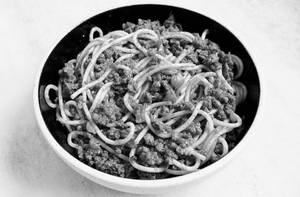 Mutton Kheema Spaghetti