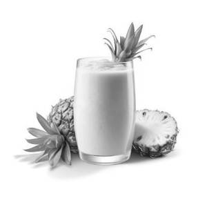 Pineapple Milk Shake