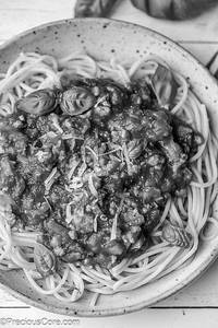 Chicken Kheema Spaghetti