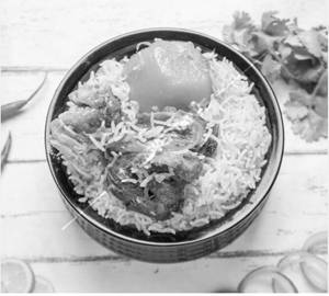 Mutton Biryani   [Mutton + Rice + Aloo]