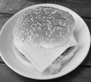 Chicken patty cheese burger