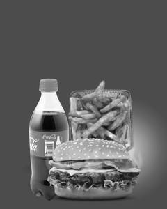 Solo Burger Meal (ideal For One Person, Starving For Burger)
