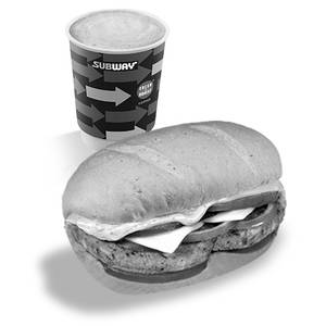 Cheesy Potato Delight Sandwich (10cm) + Coffee