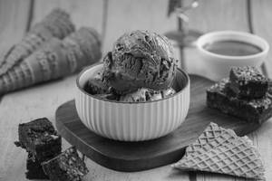 Nutella Chocolate Brownie Ice Cream