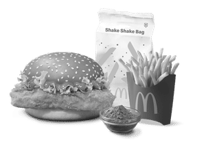 Korean Mc Spicy Chicken Burger  + Korean Shake Shake Fries (M)