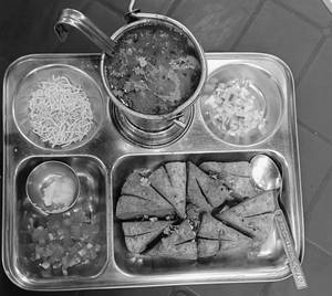 Tadka Dal Bati Thali