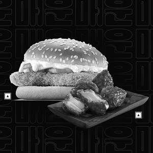 Korean Spicy Chicken (4pc) + Crispy Chicken Burger.