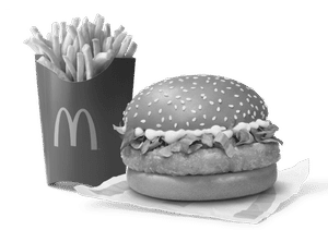 McChicken Burger + Fries (L)