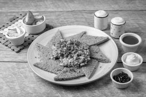 Cottage Cheese Akuri On Toast