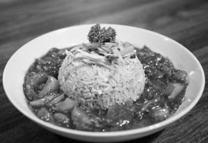 Butter Garlic Prawn Rice Bowl