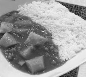 Rice and sabji
