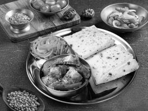 Kadhai Paneer - Rumali Roti Thali
