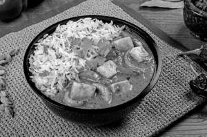 Matar Paneer + Rice