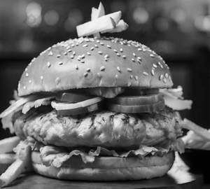French Fries Burger