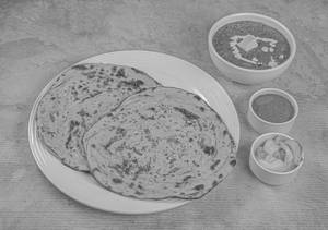 Dal Makhani +lacha Partha Combo
