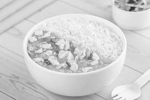 Peeli Dal Anda Tadka - Chawal