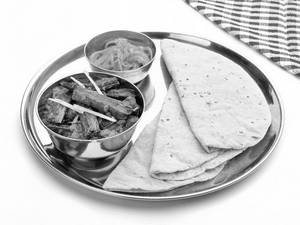Bhindi Masala With Roti Or Rice