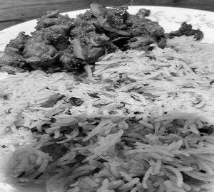 Bagara Rice+Chicken Curry (serves one)