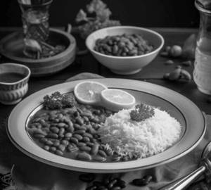 Rajma Rice with nimbu sikanji
