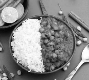Chole Rice with Gulab Jamun