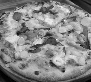 Baby corn pizza